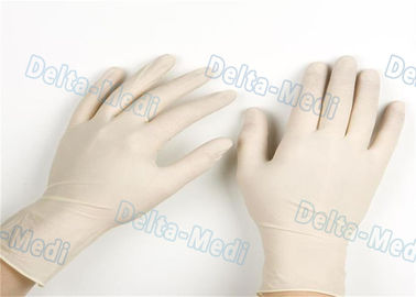 Duurzame Beschikbare Chirurgische Handschoenen, Witte het Onderzoekshandschoenen van het Kleurenlatex