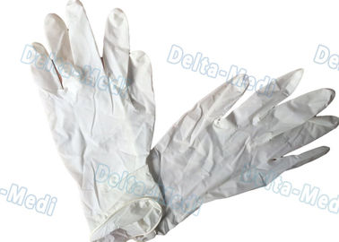 Duurzame Beschikbare Chirurgische Handschoenen, Witte het Onderzoekshandschoenen van het Kleurenlatex