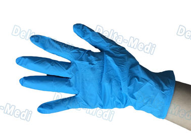 Medische Poeder Vrije Vinylhandschoenen, de Blauwe Beschikbare Vinylweerstand van de Handschoenenslijtage