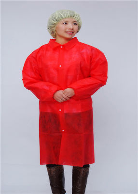 Rode Overhemdskraag 106cm Microporous Beschikbare Beschermende Toga