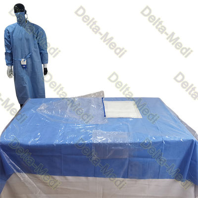 De verticale Beschikbare Chirurgische Pakken van het Isolatiepak met Transparant Polyethyleen draperen
