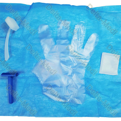 het steriele Pak van de Huidvoorbereiding met de Handschoenen Gauze Disinfectant Brush van de Messenhanddoek