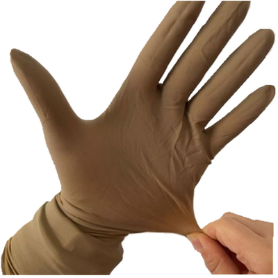 Bruine Natuurlijke de Rubberlatex Orthopedische Handschoenen van Kleuren Steriele Orthopedische Chirurgische Handschoenen