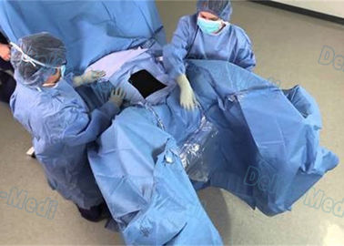 De chirurgische Laparoscopie drapeert, Steriel Beschikbaar Geduldig Gordijn met de Blauwe Kleur van ETO