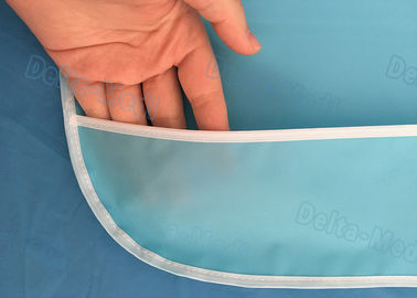 CPE Waterdichte Beschikbare Tandslabben met Klitband Blauwe Kleur 45 X 48cm