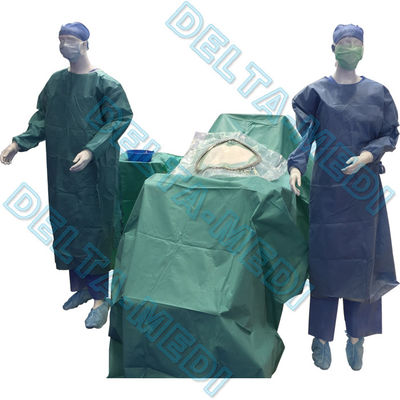 Versterkte SBPP+PE/SMS/SMMS/SMMMS/SMF 20g - 60g-van de c-Sectie chirurgische de pakkeneto Sterilisatie Keizersnededouane